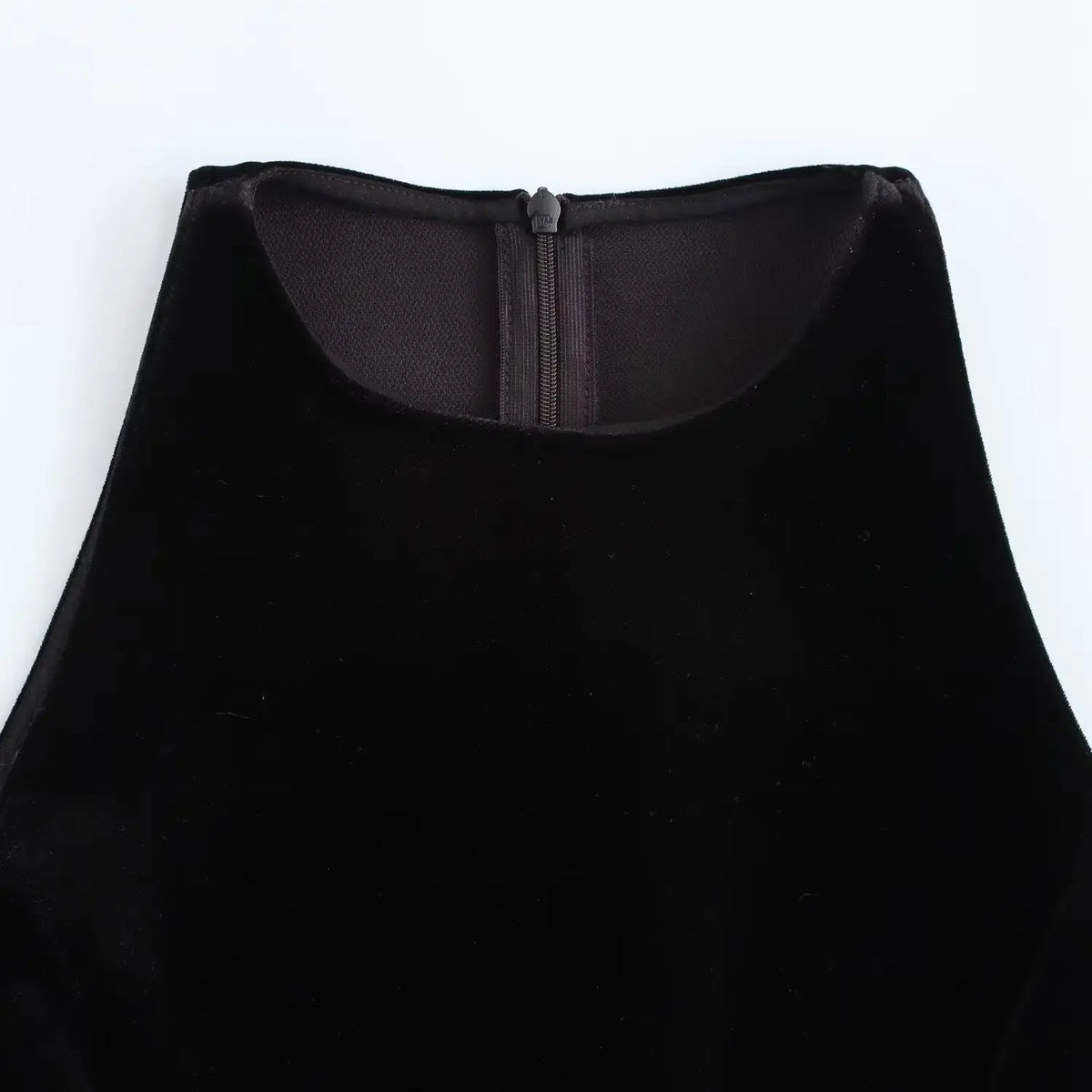 Solid Tank Velvet Mini Dress - View 6