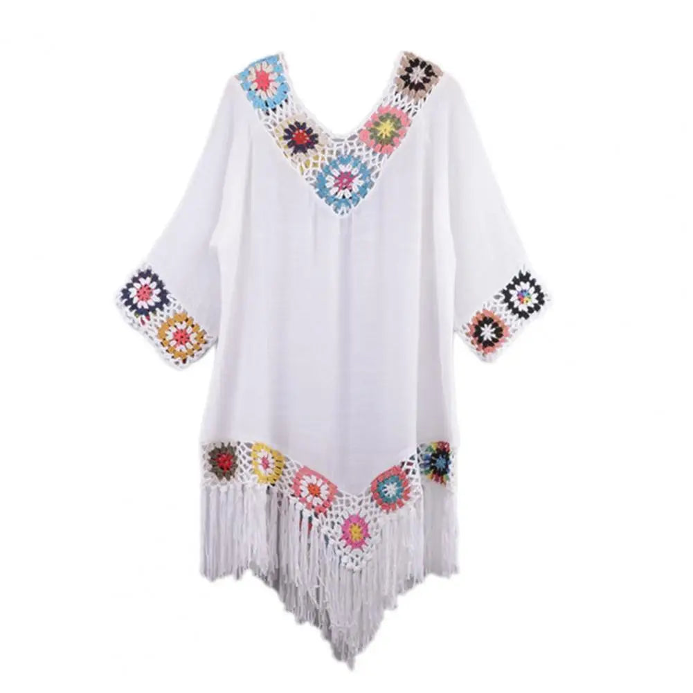 Hollow Out Crochet Bikini Cover Up