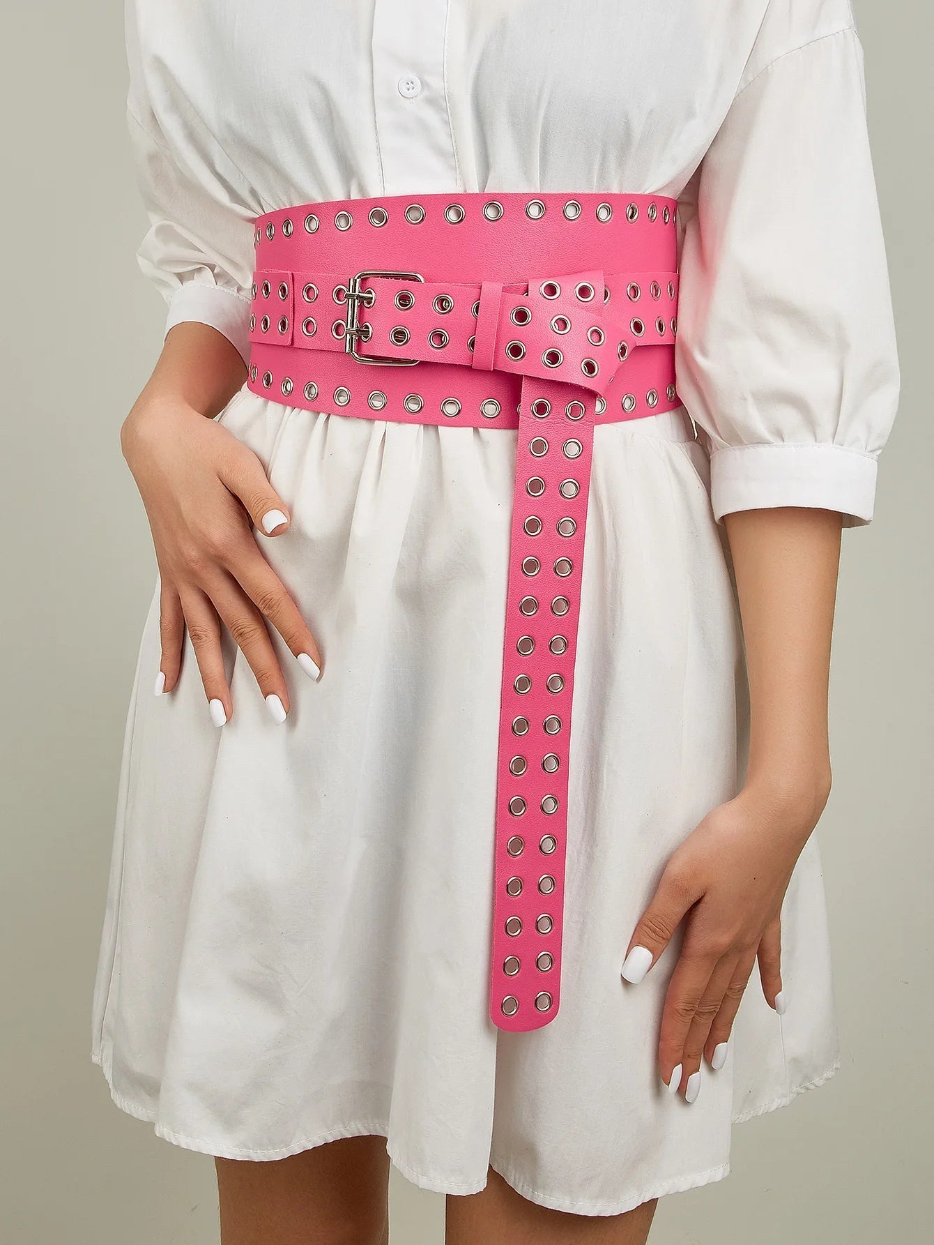 Hip Hop Gothic Punk Rivet Waistband Belt