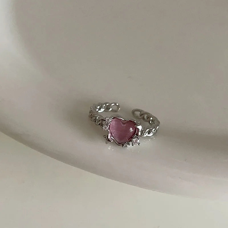 Antique Mysterious Zircon Cross Band