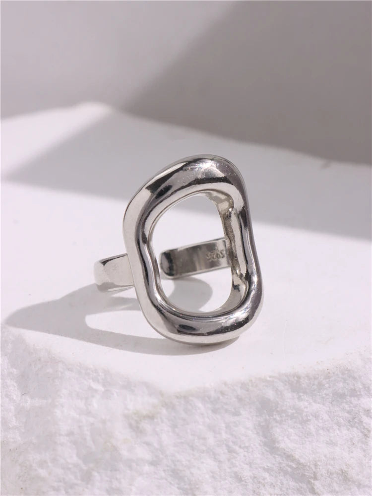 Geometric Gothic Titanium Strong Ring
