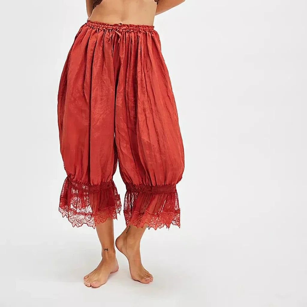 Lace Patchwork Lantern Pant