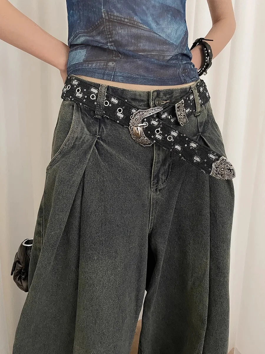 Vintage Y2K Dark Jeans Strap