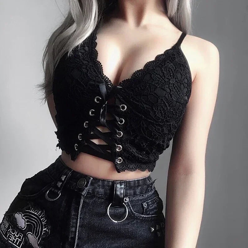 Lace Corset Bralette Crop Top