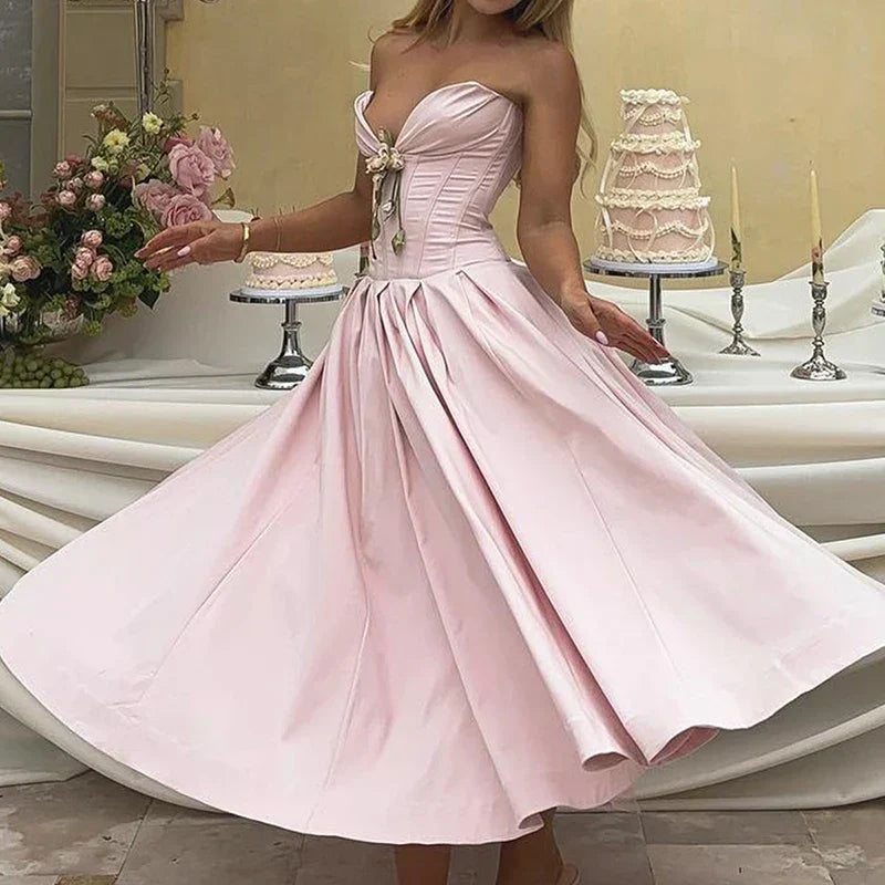 Multicolor V-Neck Wrap Off Shoulder Pleated Maxi Dress