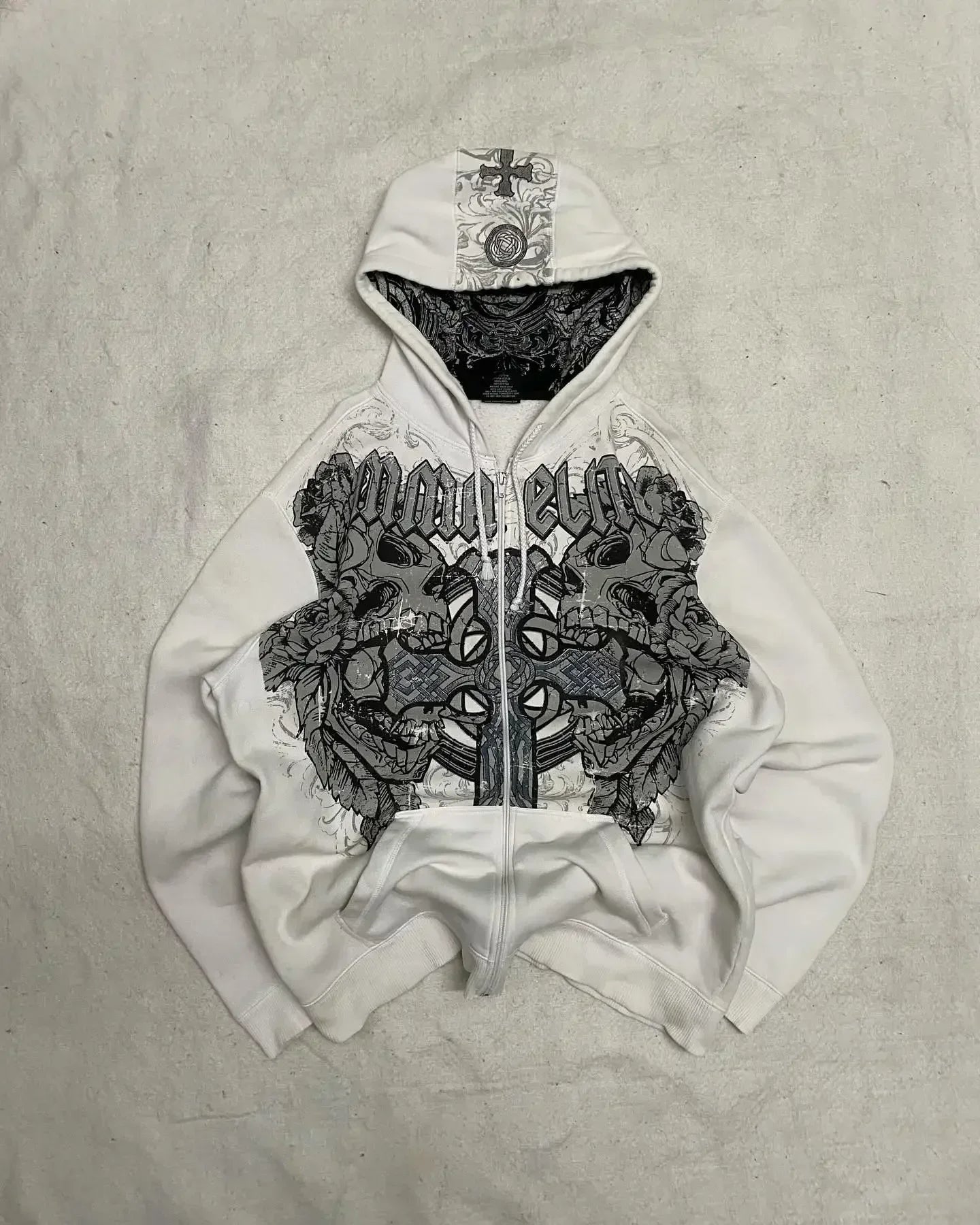 Distress Road Medieval Zip Hoodie