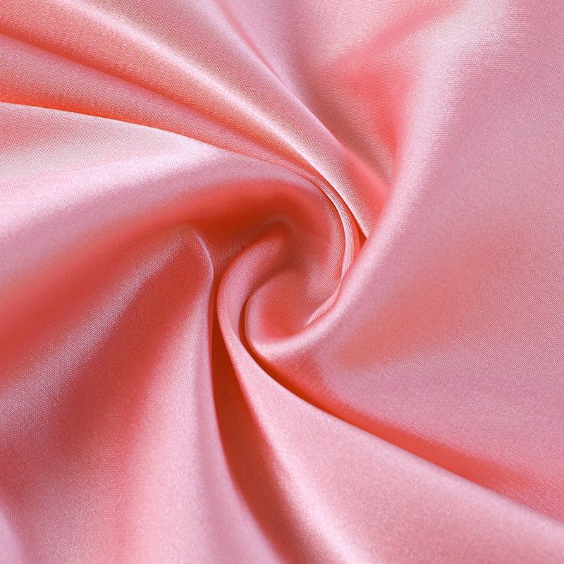 My Escape Satin Tie Up Crop Top & Shorts Set