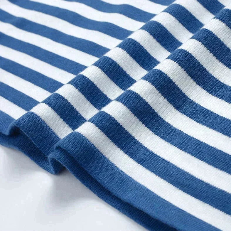 Striped Crew Neck Long Sleeve Top 11