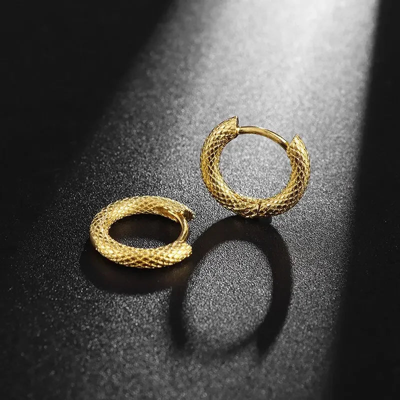 Dark Black Skull Awl Rock Declaration Earring