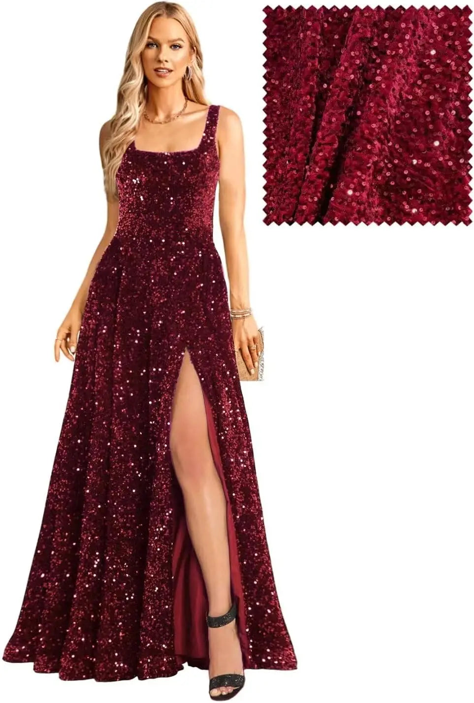 Elegant A-Line Long Sleeve Prom Dress with Pockets 2026