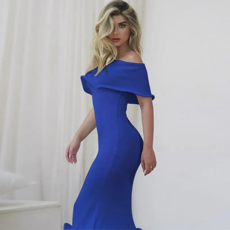 Ruffled Backless Midi Party Dress - View 5
