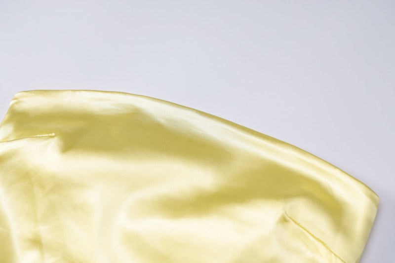 Satin Strapless Backless Bodycon Mermaid Gown 11