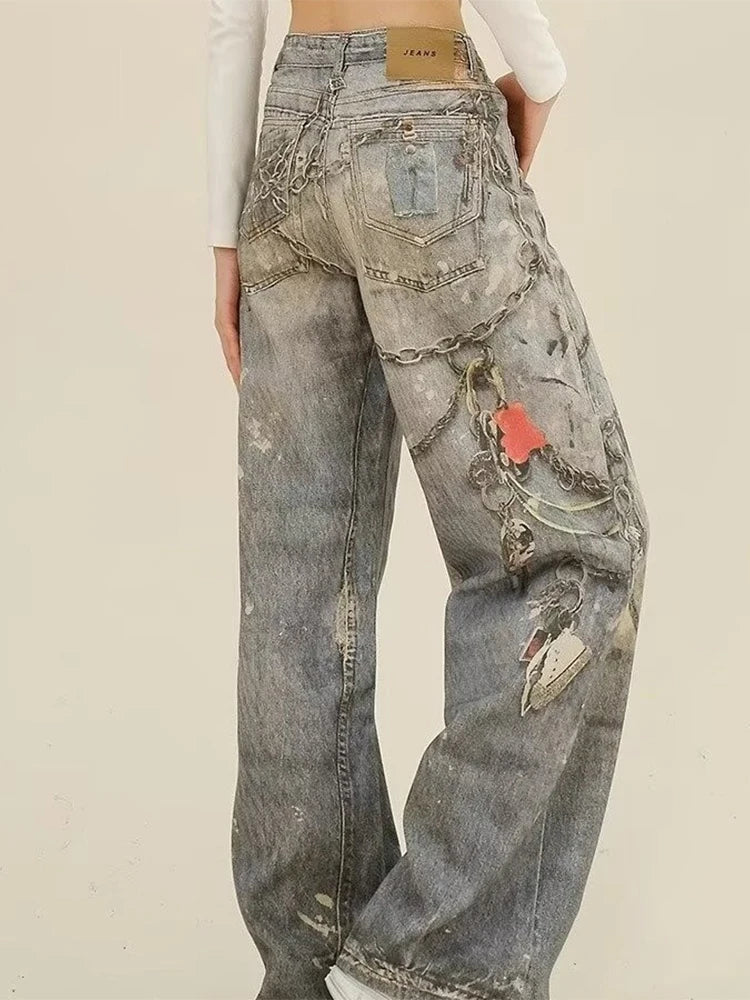 Azure Gothic Baggy Oversize Harajuku Pant