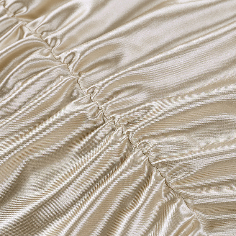 Margarita Ruched Diamond Strap Corset Dress