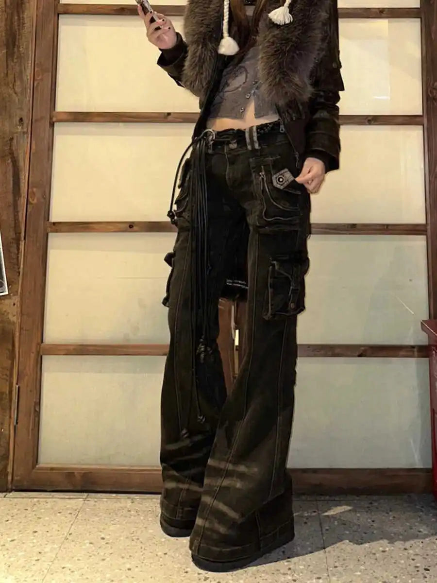 Korean Mysterious Grunge Cargo Pant