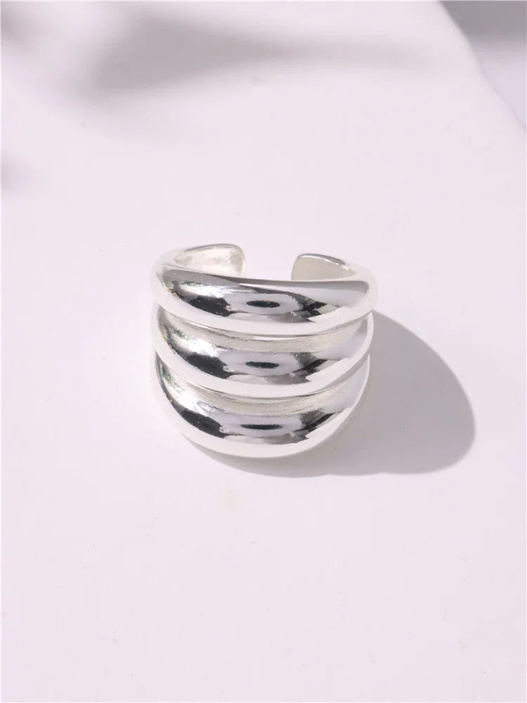 Geometric Gothic Titanium Strong Ring
