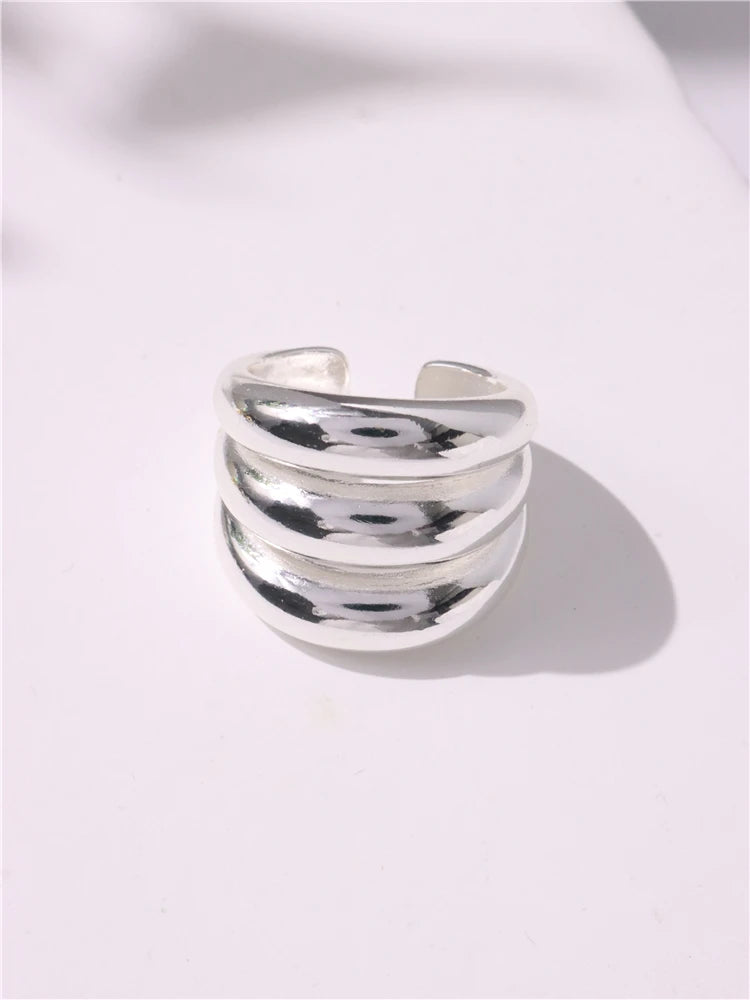 Geometric Gothic Titanium Strong Ring