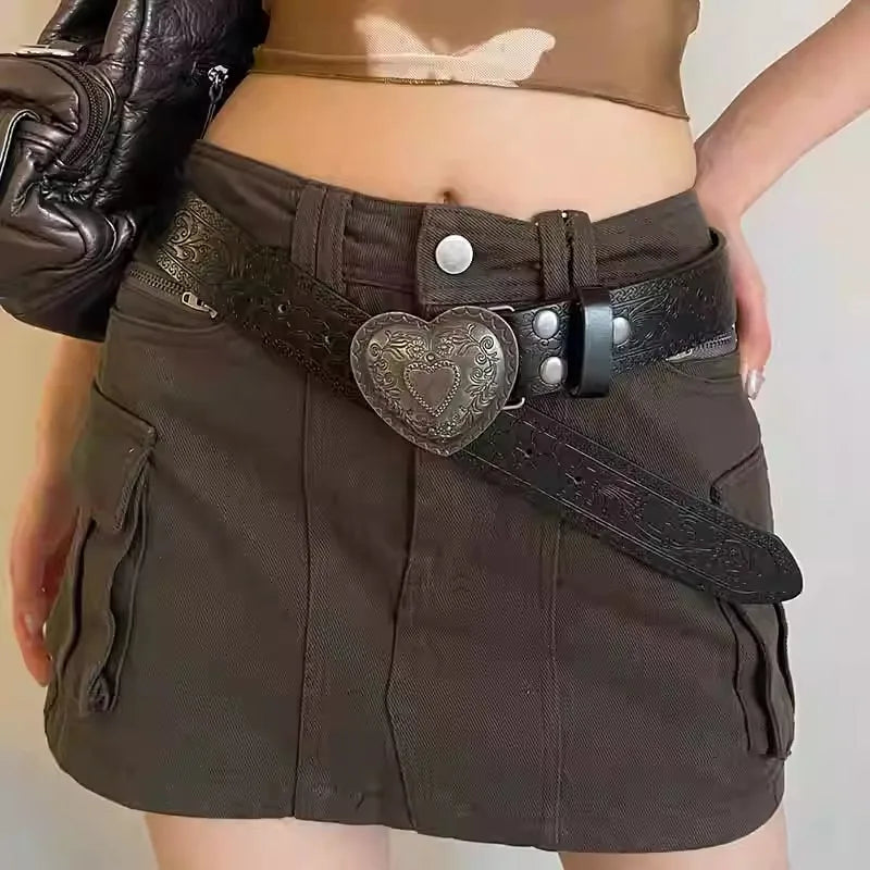 Affection Y2K Gothic Vintage Slender Individuality Belt