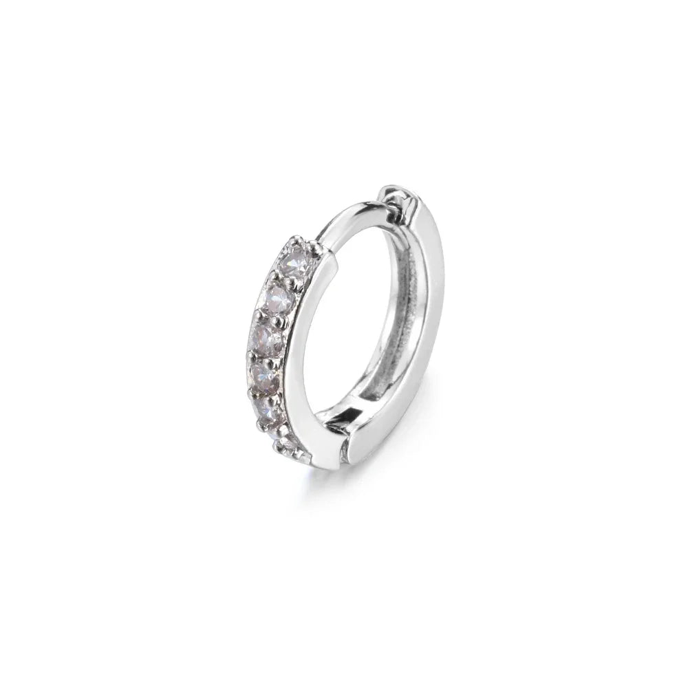 Men Rebellious Cross Stars Stainless Steel Earring