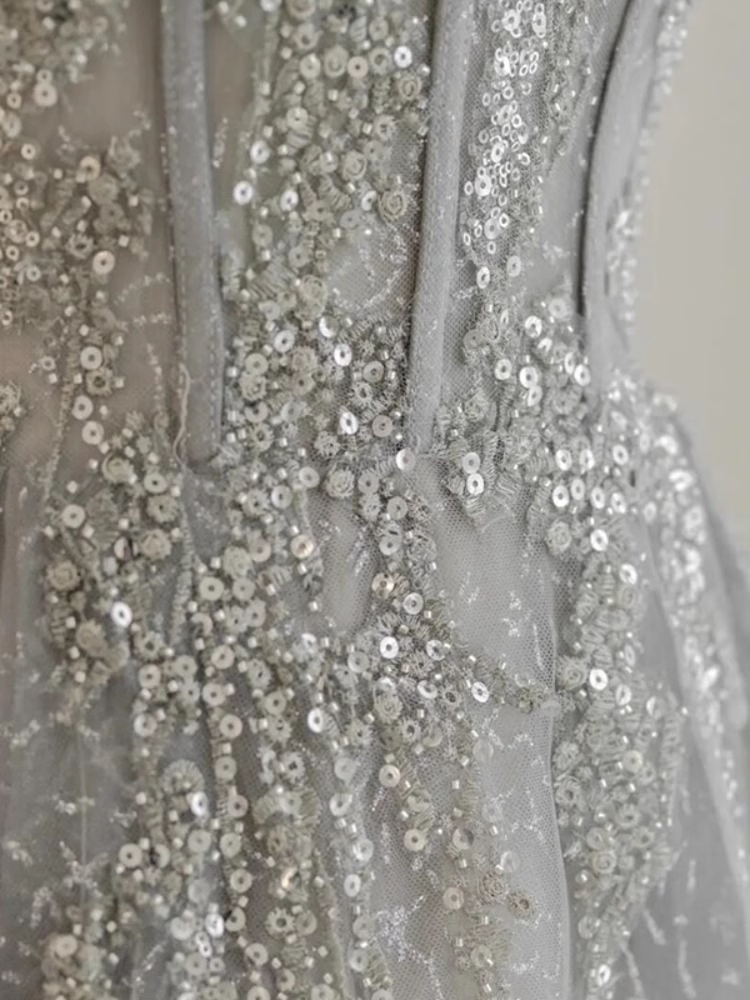 Pretty A line Off The Shoulder Sequin Long Evening Party Dress Prom Dresses