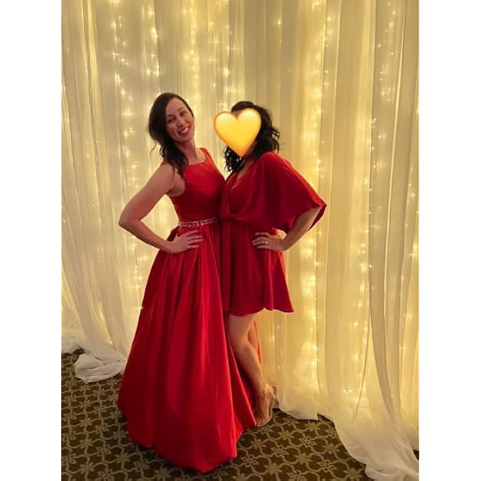 Sexy A Line Scoop Neckline Satin Green Long Prom Dresses Party Dress SD1340