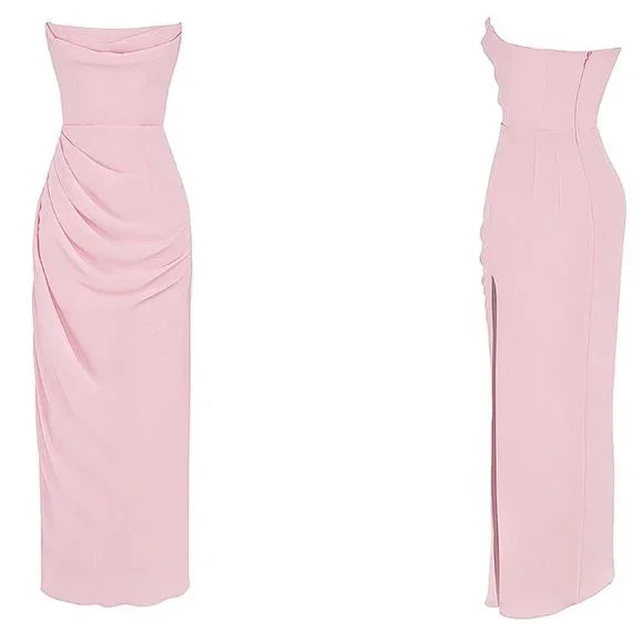 Simple Sweetheart Sleeveless Mermaid Satin Long Evening Prom Dresses SD1587