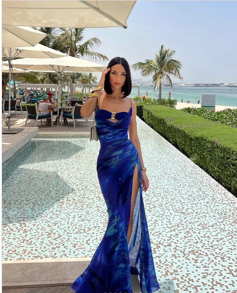 Pretty Mermaid Spaghetti Straps Royal Blue Long Prom Dress Evening Dress Formal Dress SD2150