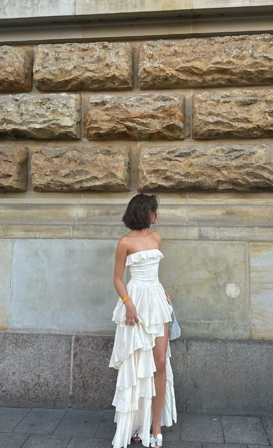 Gorgeous A-Line Strapless Satin Long Prom Dresses Formal Evening Dress SD2204