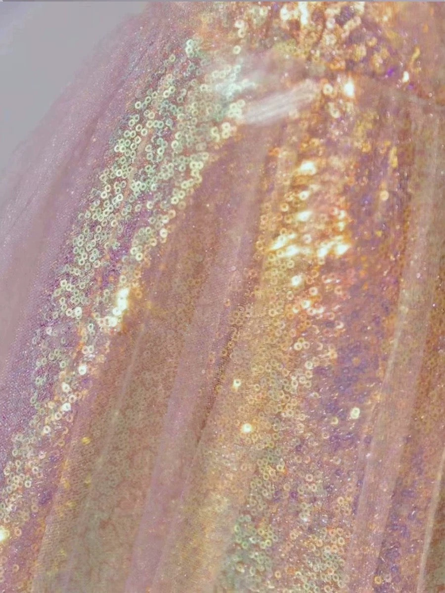 Pretty A Line Sweetheart Pink Sequin Long Length Evening Dress Prom Dresses SD2776