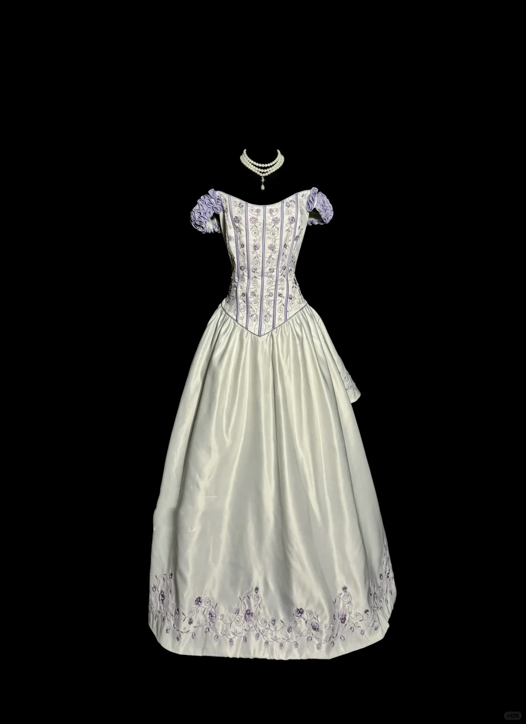 Aesthetic Ball Gown Off The Shoulder White Prom Dress Ruffle Long Party Dress SD2927