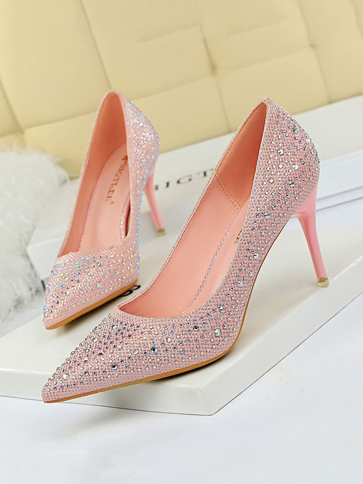 Rhinestone Party Stiletto Heels