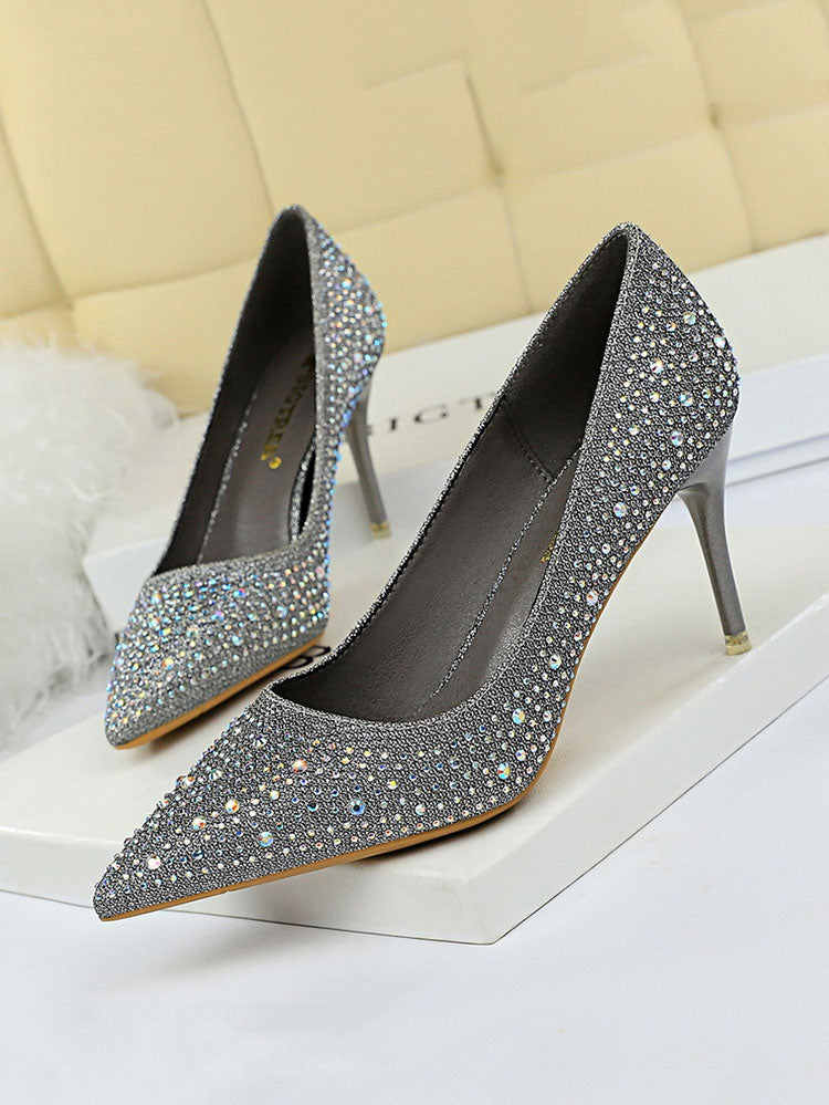 Rhinestone Party Stiletto Heels