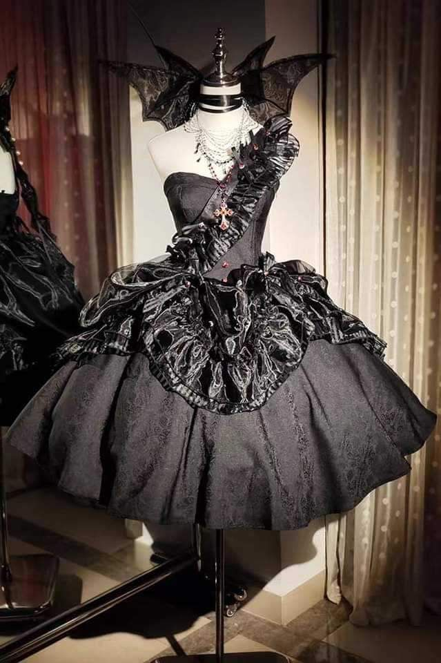 Vintage Black Satin A Line Short Formal Graduation Homecoming Dress Birthday Outfits D348