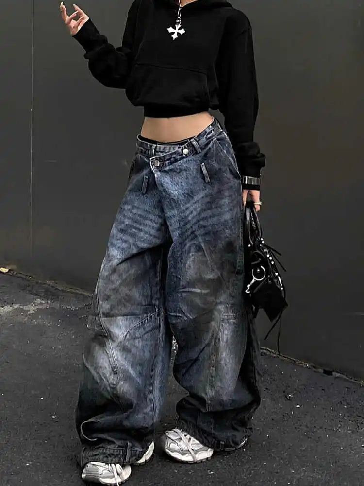 Antique Gothic Tall Waist Baggy Pant