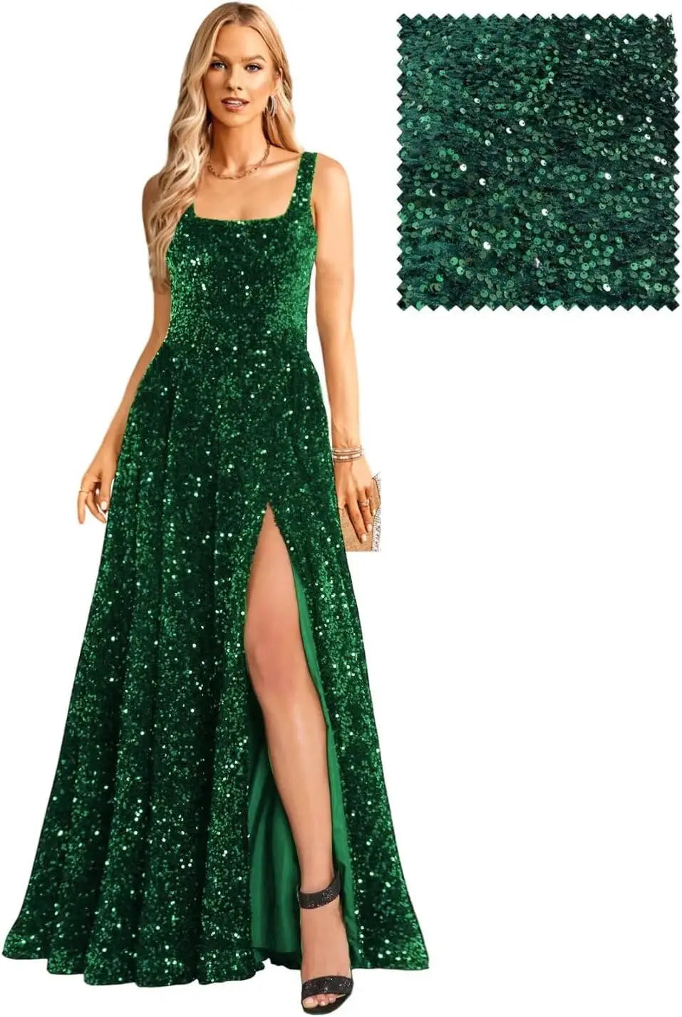 Elegant A-Line Long Sleeve Prom Dress with Pockets 2026