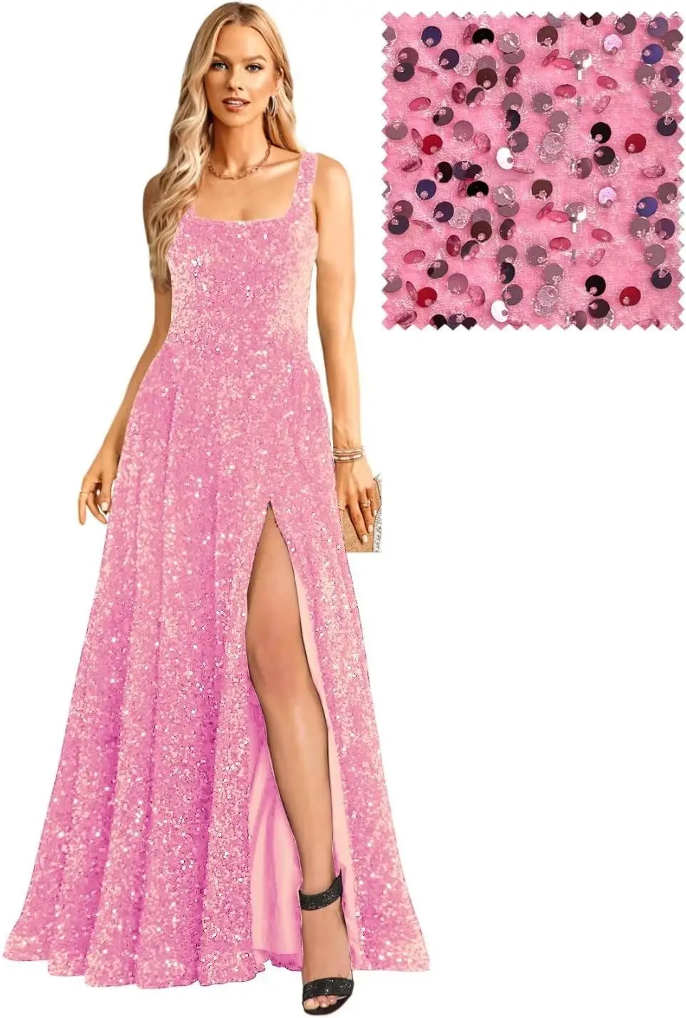 Elegant A-Line Long Sleeve Prom Dress with Pockets 2026