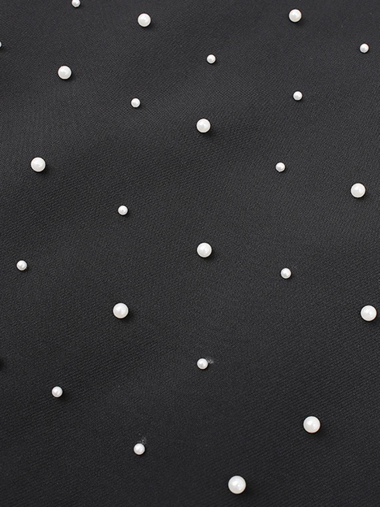Sequin Beaded Strapless Fit and Flare Mini Party Dress - View 8