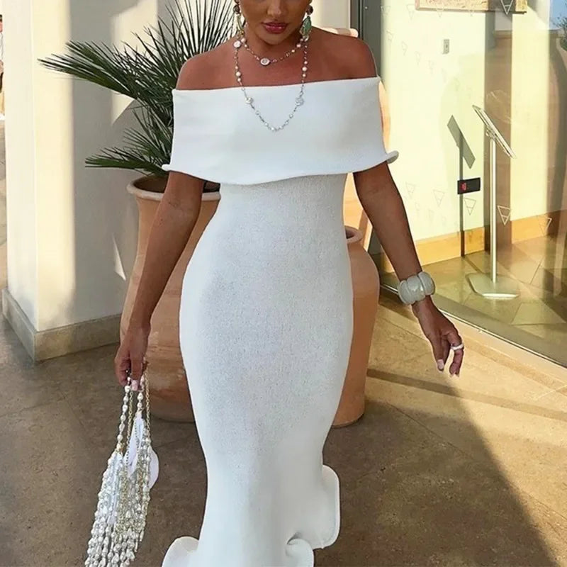 Ruffled Backless Midi Party Dress - View 17