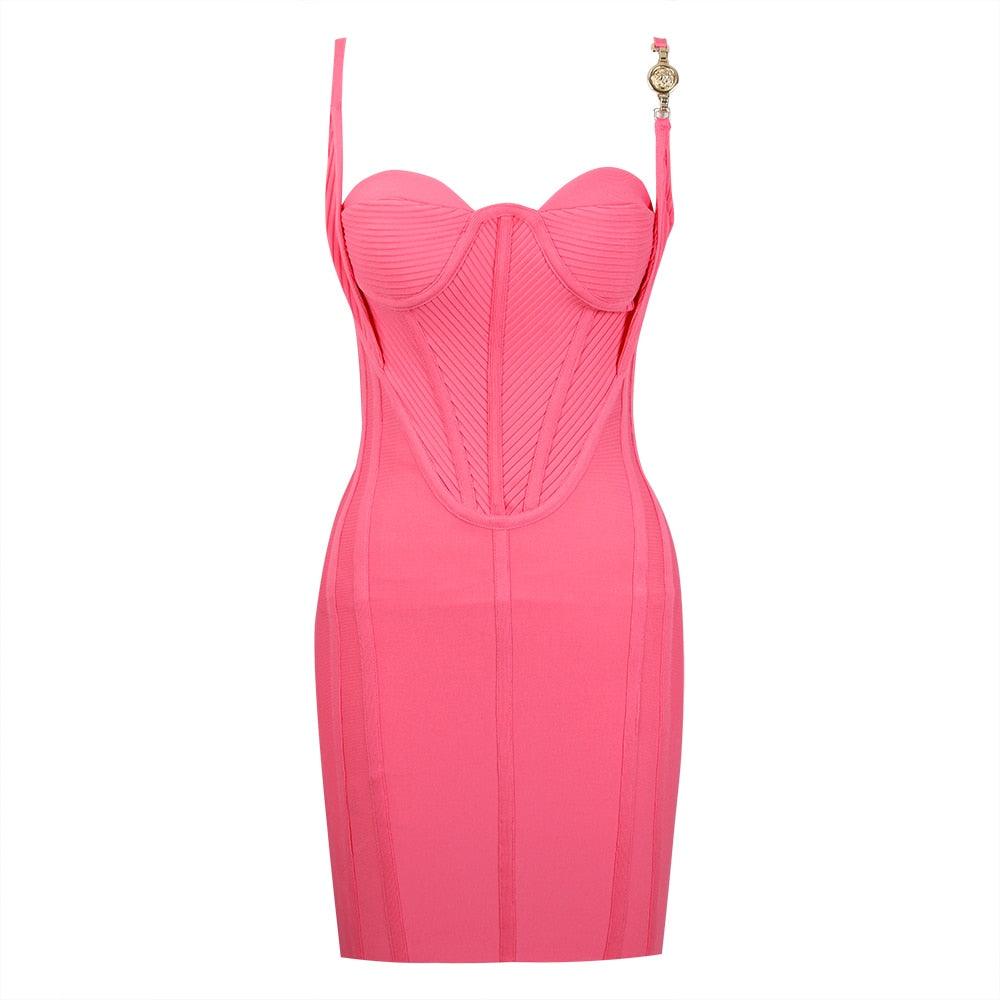 Gleaming Days Bodycon Corset Mini Dress