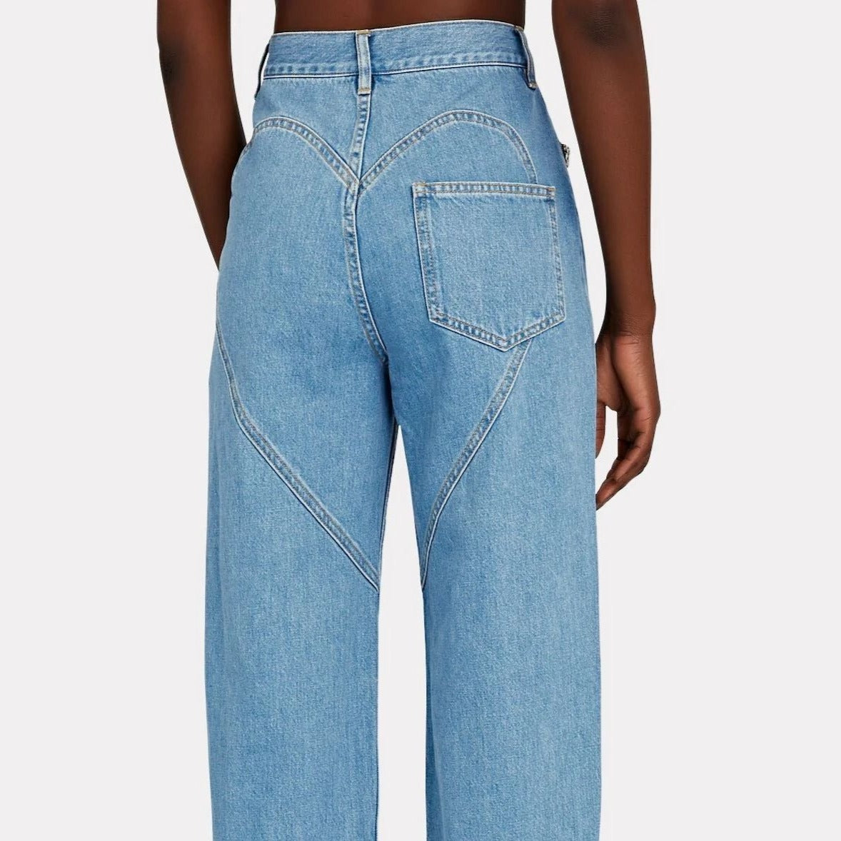 Girly Touch Crystal Heart Relaxed-Fit Jeans