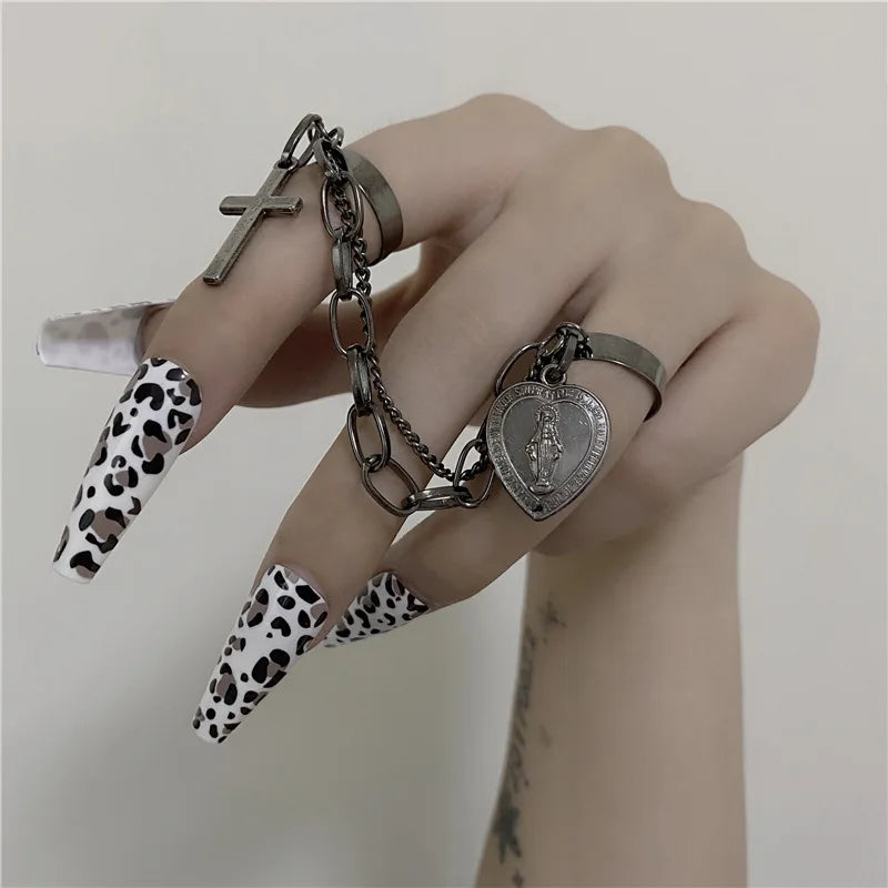 Antique Cross Star Gothic Band