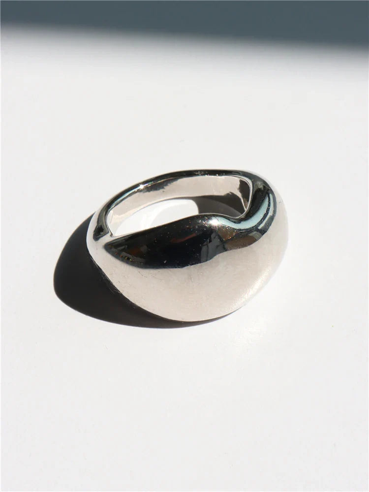 Geometric Gothic Titanium Strong Ring