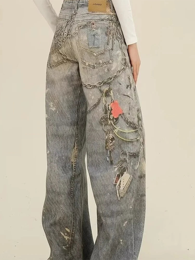 Azure Gothic Baggy Oversize Harajuku Pant