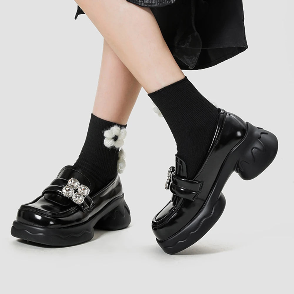 Chunky Leather Elevated Informal Sneaker - Fashionpara