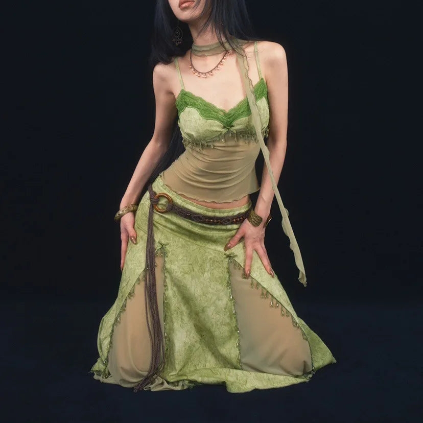 Bohemian Mysterious Handcrafted Beads Plaited Belt