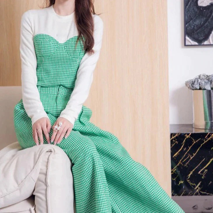 KittenAlarm - Iviana Long Sleeves Top & High Waist Pants 2 Piece Set