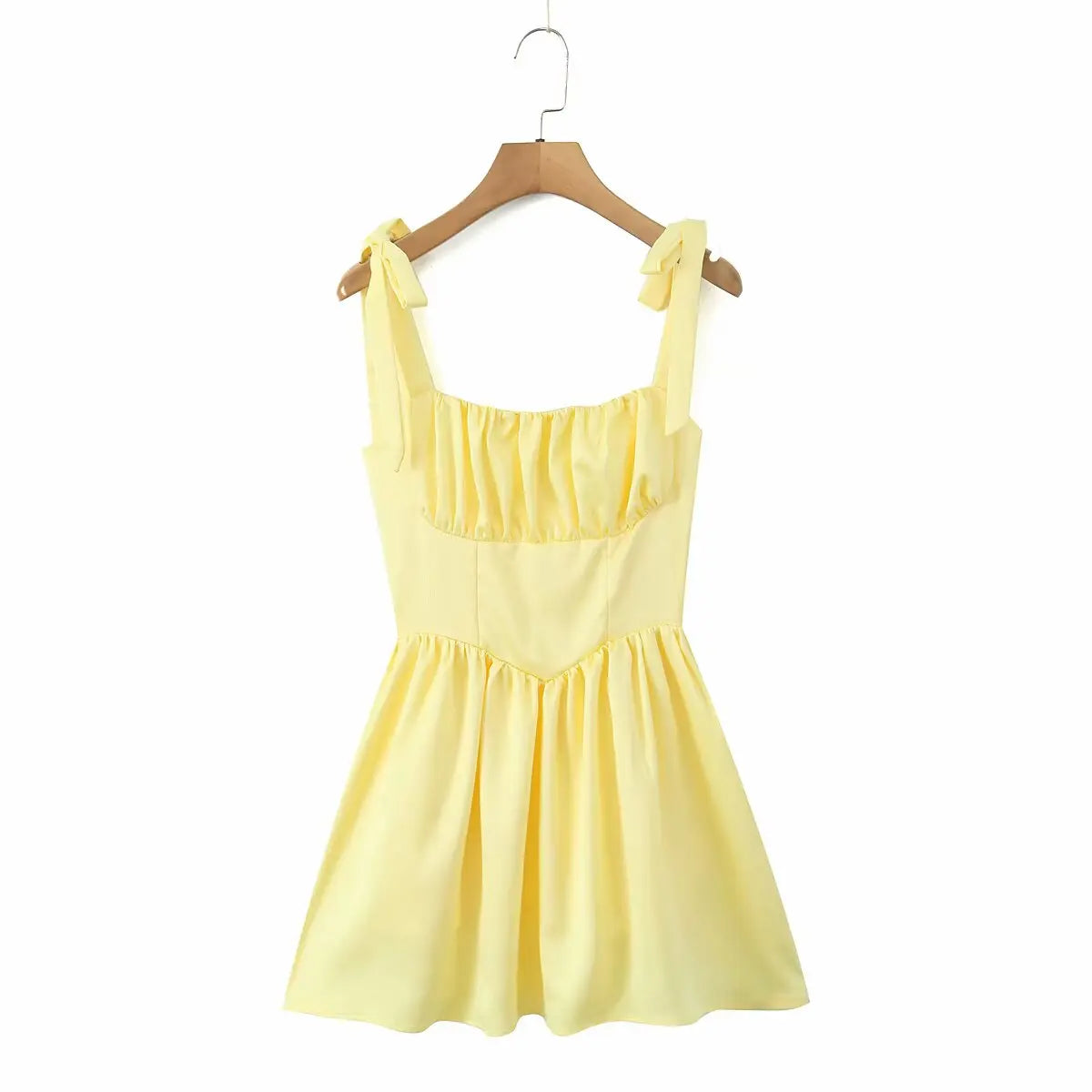 Tie Shoulder Bustier Lace Up Corset Back Mini Party Dress - View 20