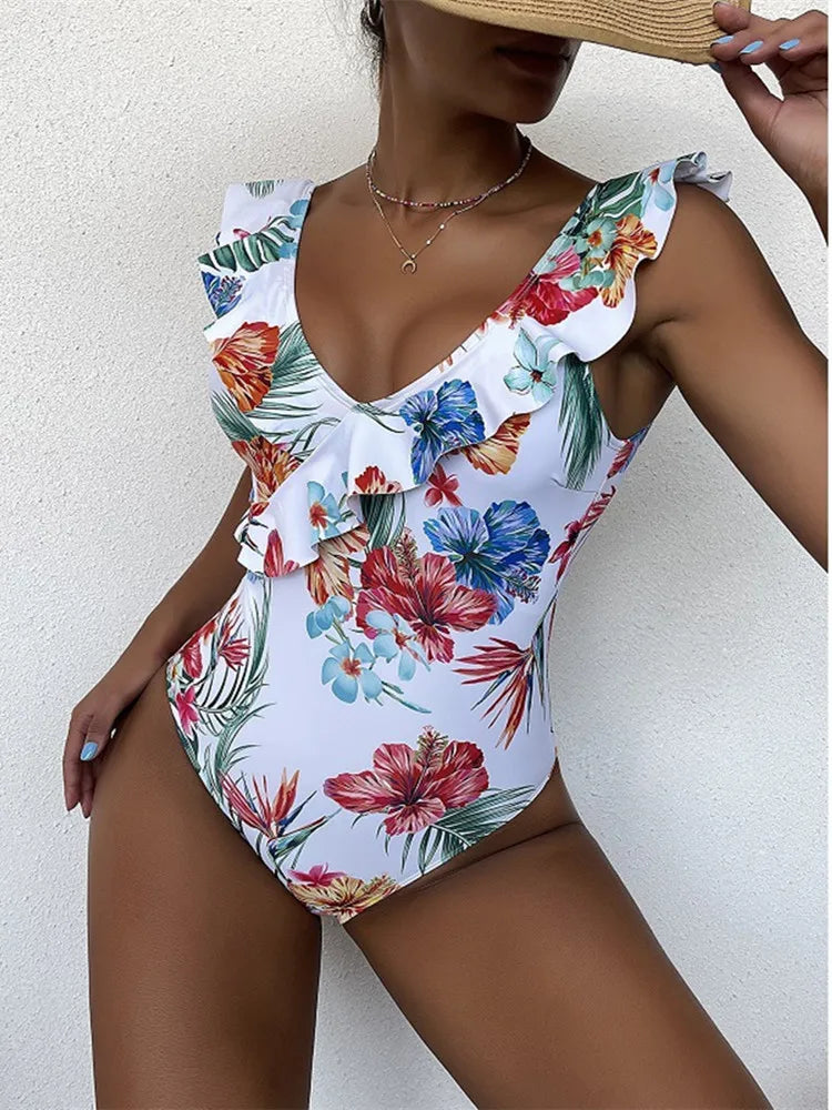 Vintage Micro Bikini Backless One Piece Set