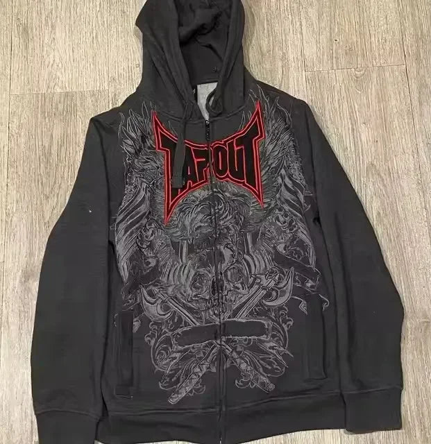 Dark Cross Graphic Pullover Hoodie