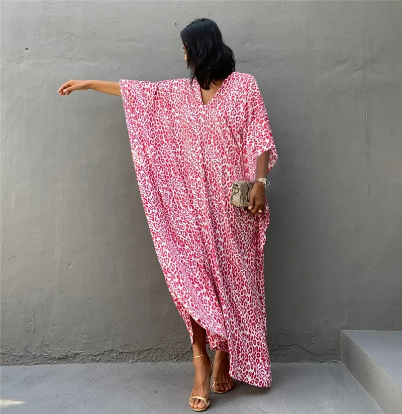 Women Swimsuit Kaftan Tunic Beach Cover Up